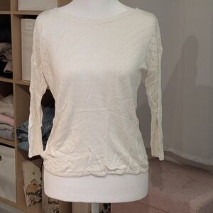 Metaphor Cream Crew Neck Sweater